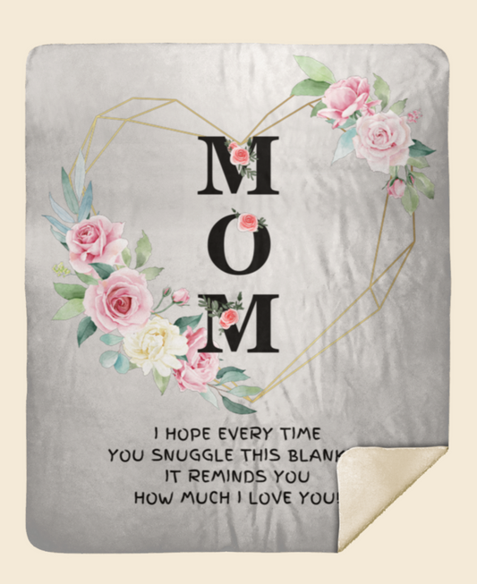 Mom Gift-Love You Blanket 50x60
