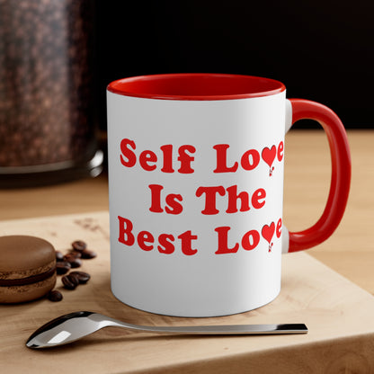 Red Self Love Coffee Mug, 11oz