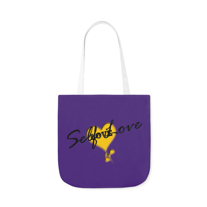 Purple Self Love Canvas Tote Bag