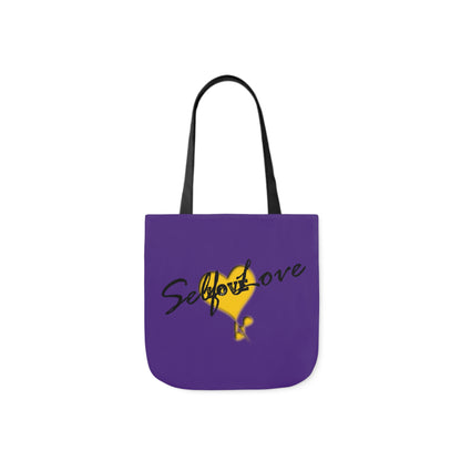 Purple Self Love Canvas Tote Bag