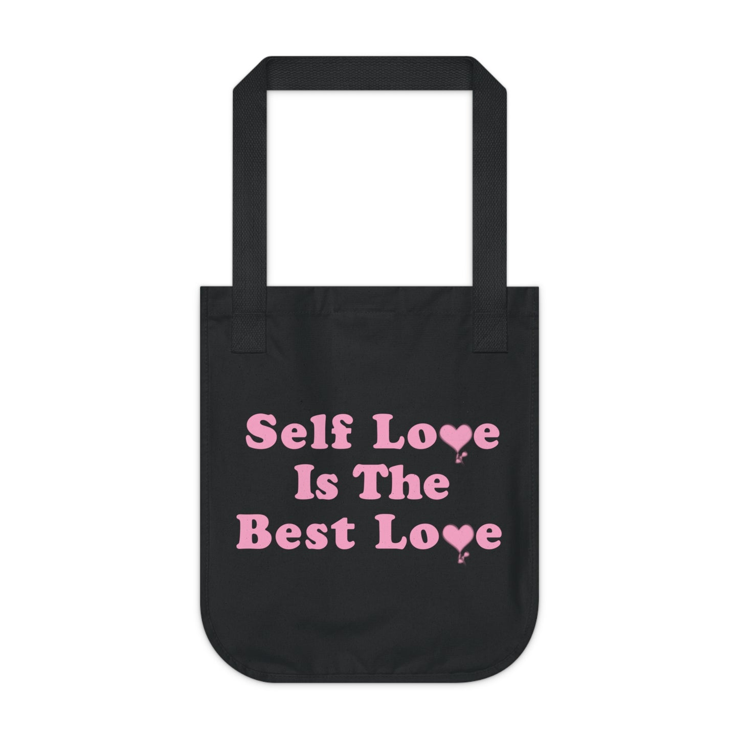 Self Love Tote Bag Blk/Pnk