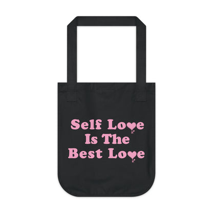 Self Love Tote Bag Blk/Pnk
