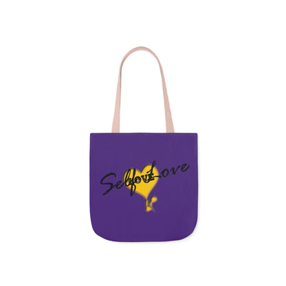 Purple Self Love Canvas Tote Bag