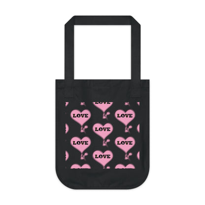 Self Love Tote Bag Blk/Pnk