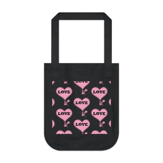 Self Love Tote Bag Blk/Pnk