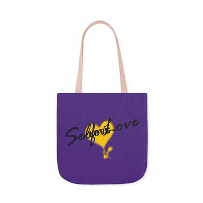 Purple Self Love Canvas Tote Bag