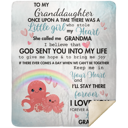 To My Granddaughter-Octopus Blanket 50x60
