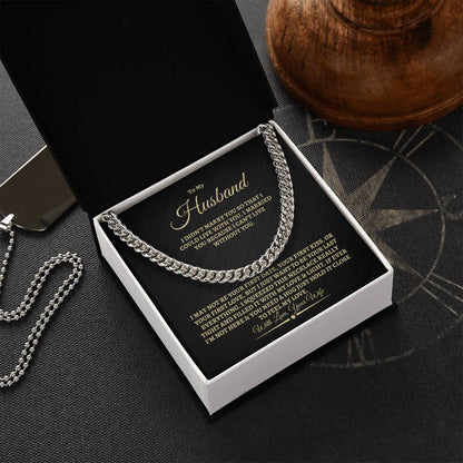 To My Husband- Cuban Link Chain