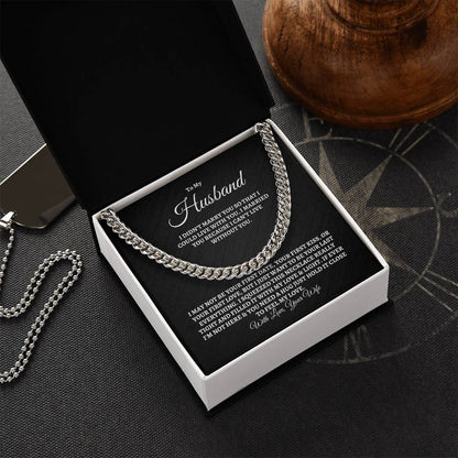 To My Husband-Cuban Link Chain