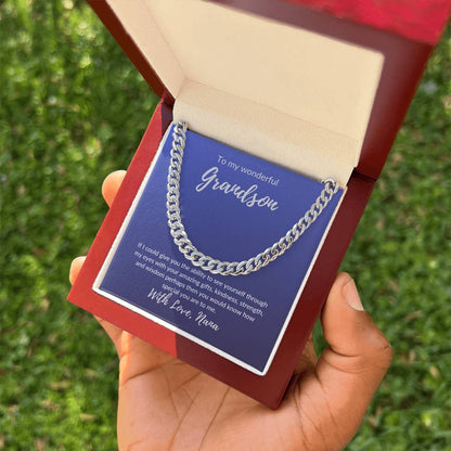 For my wonderful Grandson (Cuban Link Necklace)