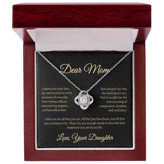 Dear Mom- Love Knot Necklace