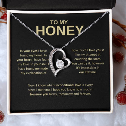 To My Honey- Forever Love Necklace