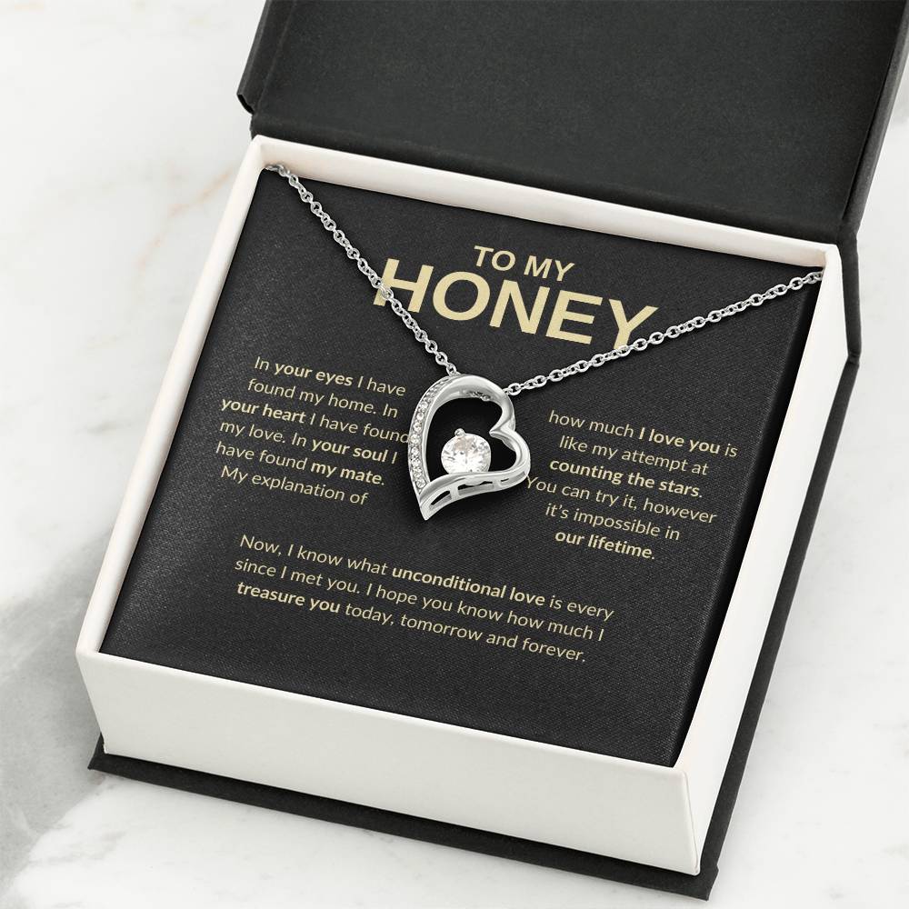 To My Honey- Forever Love Necklace