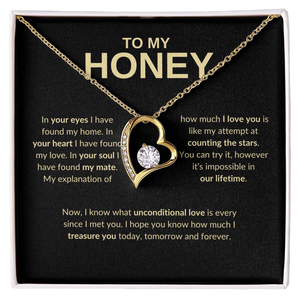 To My Honey- Forever Love Necklace