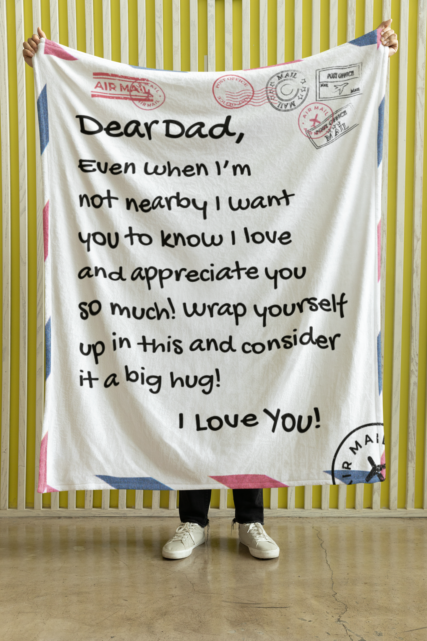 Dear Dad- Premium Sherpa Blanket 50x60