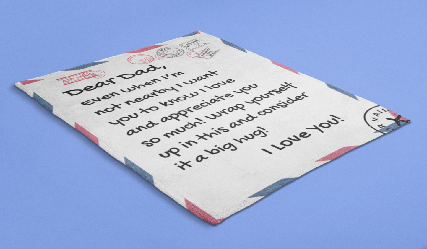 Dear Dad- Premium Sherpa Blanket 50x60