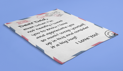 Dear Dad- Premium Sherpa Blanket 50x60