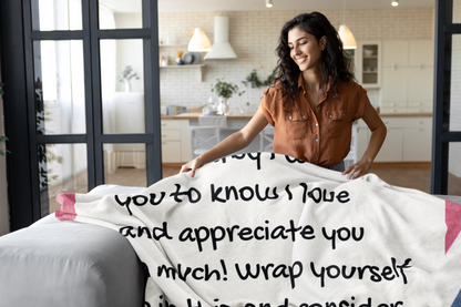 Dear Mom- Premium Sherpa Blanket 50x60