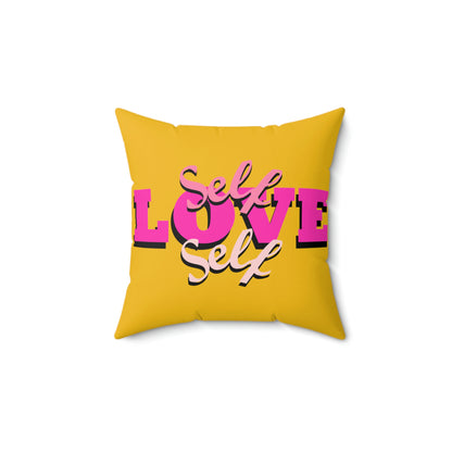 Self Love Gold & Pink Pillow