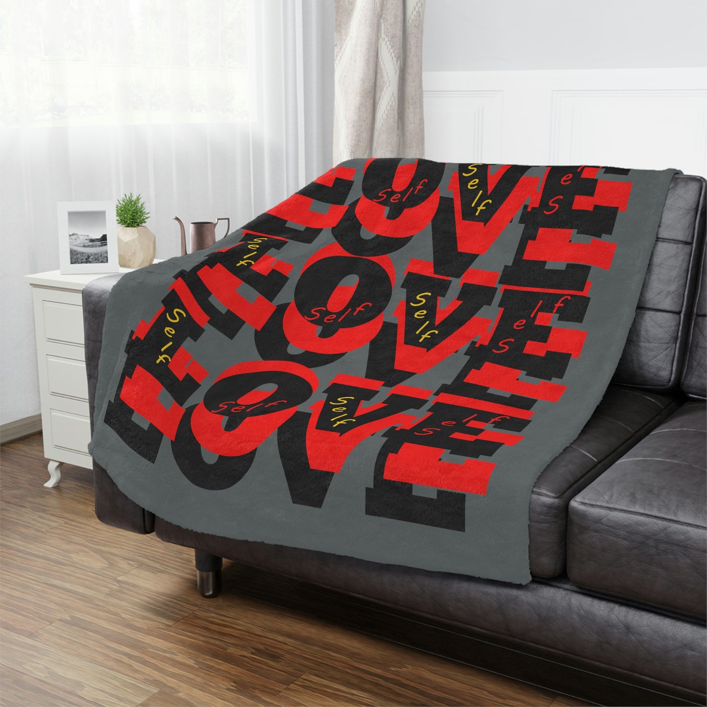 Self Love Gray Blanket