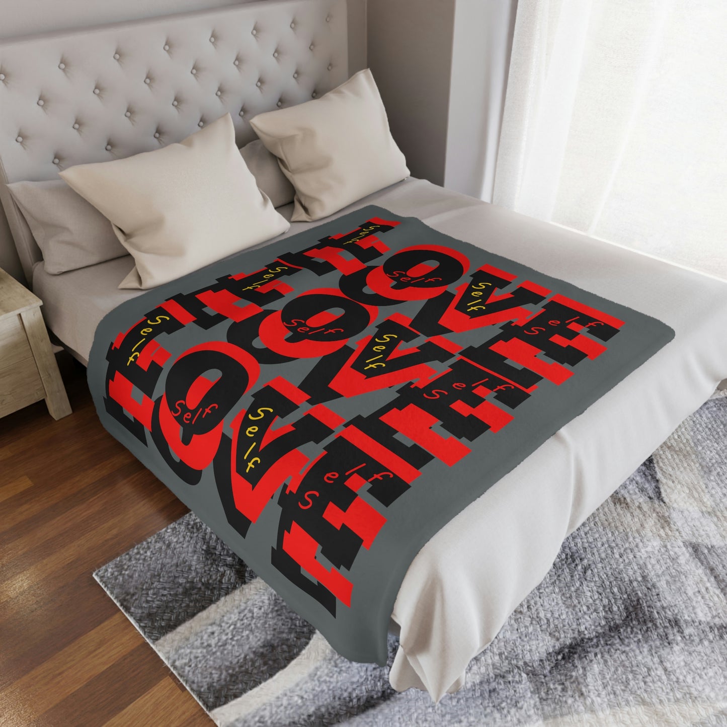Self Love Gray Blanket