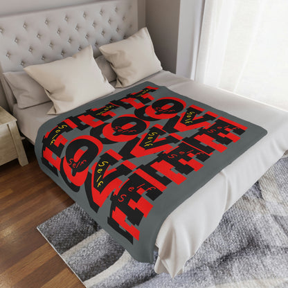 Self Love Gray Blanket